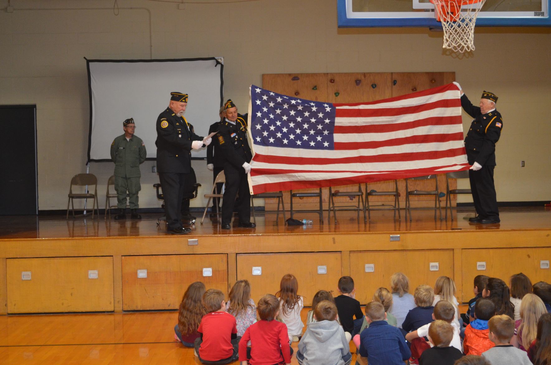 Honoring the flag